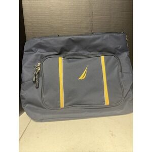 Nautica Large Canvas Tote  Navy Blue 18" X 14"